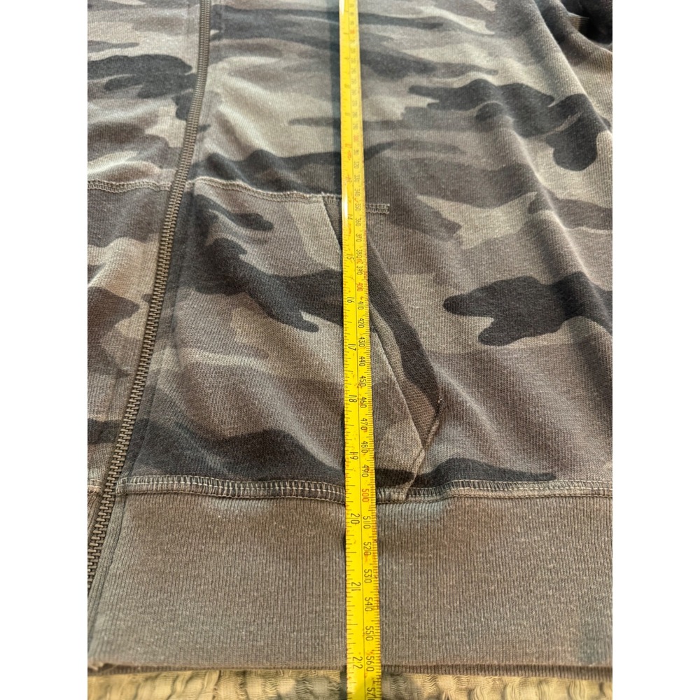 Splendid Womens super soft Camo Zip Up Hoodie grey/green faded Camouflage XS - Picture 10 of 10